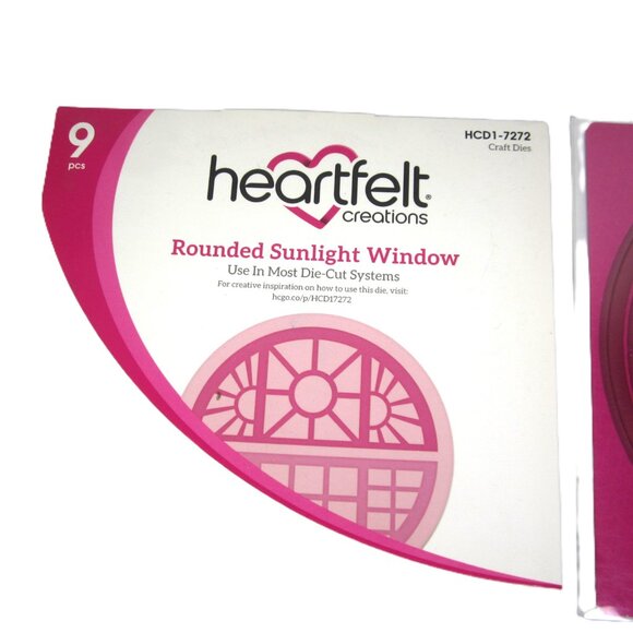 Heartfelt Creations Rounded Sunlight Window Craft Dies 9 Pcs HCD1-7272 - Picture 2 of 3